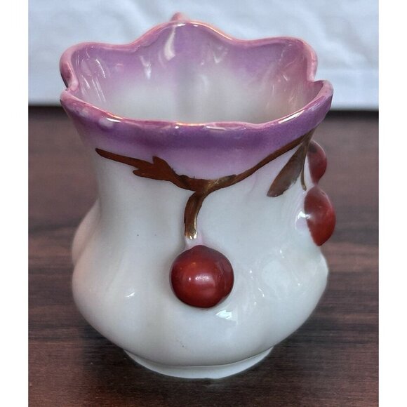 Vintage Hand Painted Victorian 2” Mini Coffee? Teacup - Picture 2 of 5